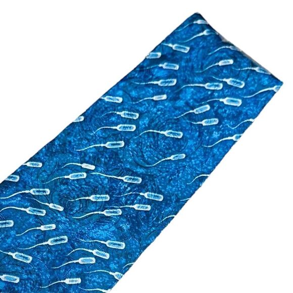 Absolut Vodka Blue Silk Tie New - Picture 6 of 6